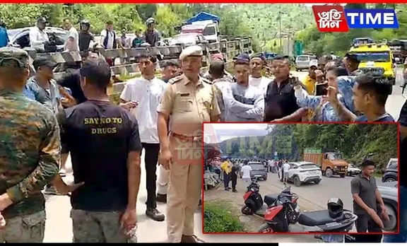 HNYF Bars Assam Vehicles from Entering Meghalaya Tourist Spots; Police Intervene